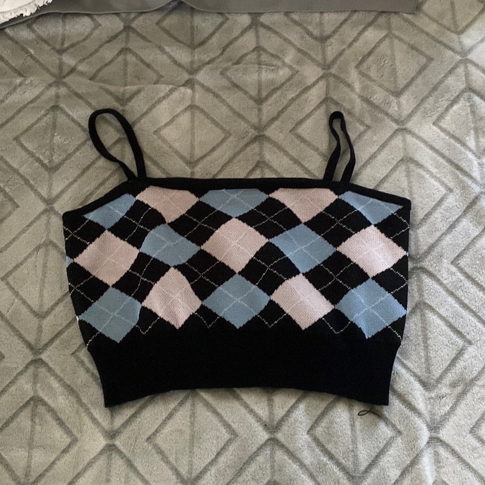 Plaid Cami Top